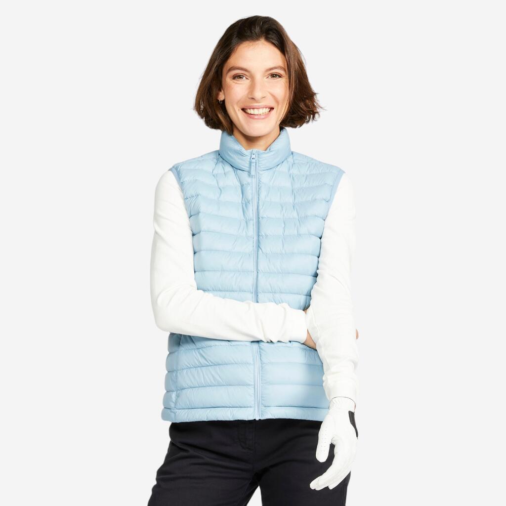 Golf Daunenweste Damen - MW500 denimblau