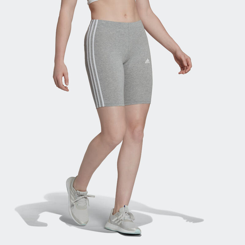 CALÇÕES JUSTOS DE FITNESS ADIDAS MULHER ESSENTIALS CINZENTO