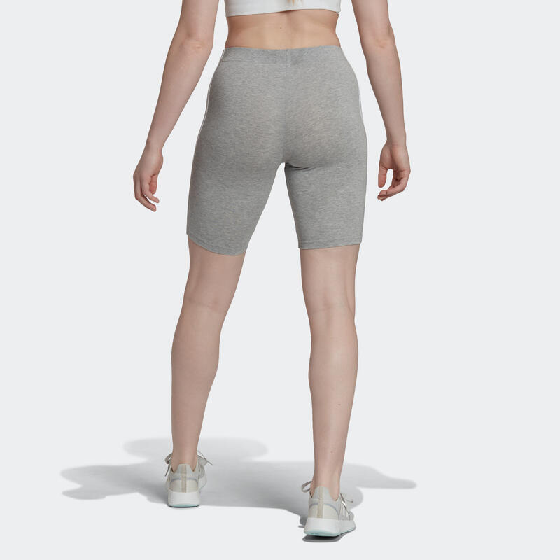 CALÇÕES JUSTOS DE FITNESS ADIDAS MULHER ESSENTIALS CINZENTO