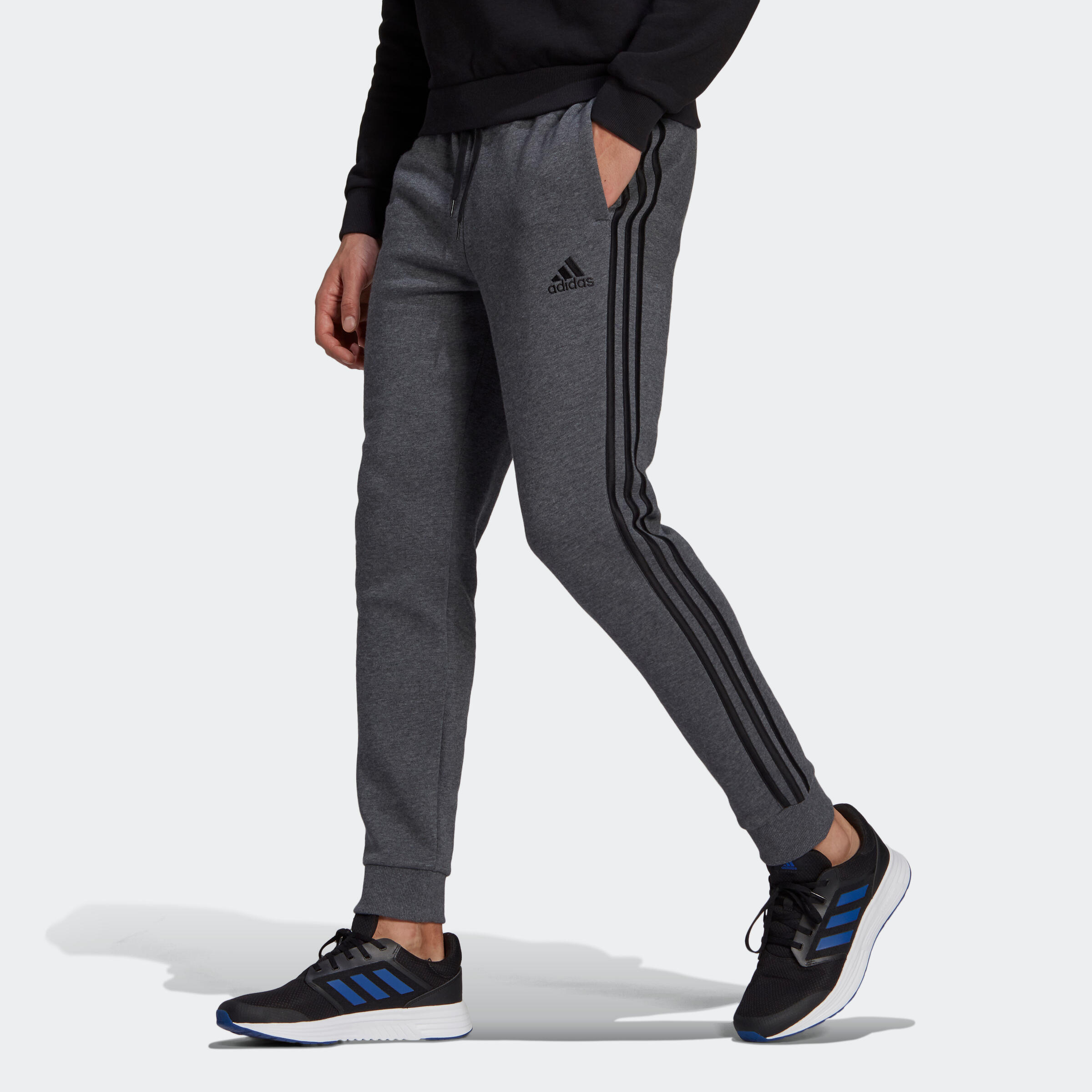 Dark grey shop adidas tracksuit bottoms