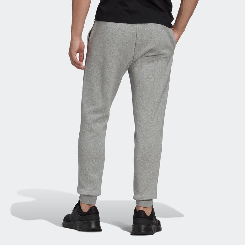 Pantaloni uomo fitness ADIDAS misto cotone grigi