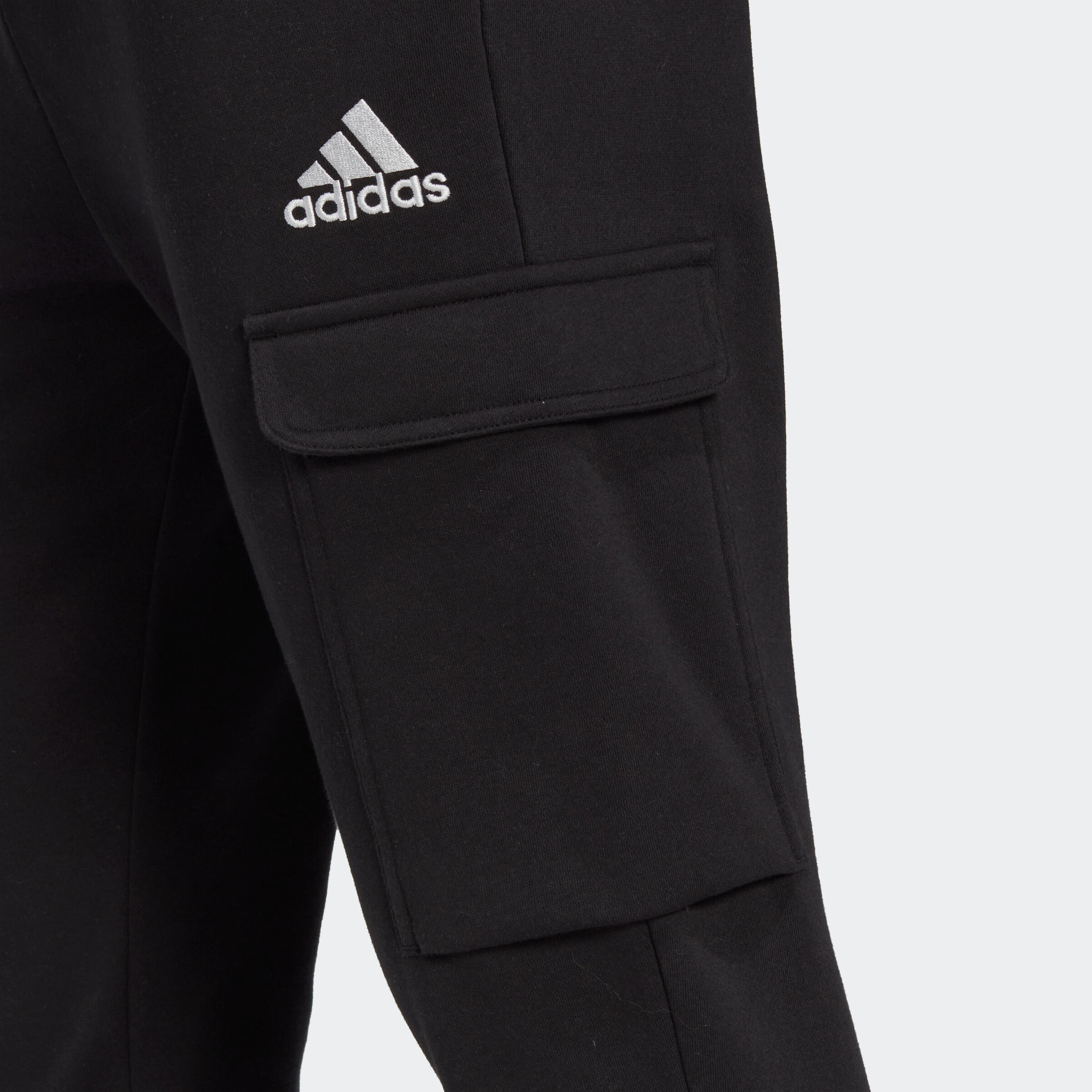 Men's Low-Impact Fitness Tracksuit Bottoms - Black 3/6