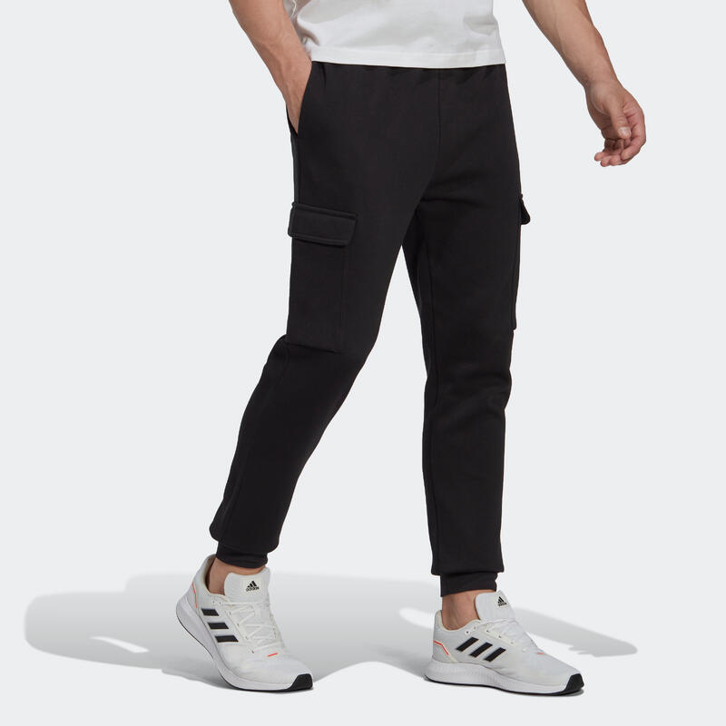 Pantalon de trening slim fitness ADIDAS Negru Bărbați 