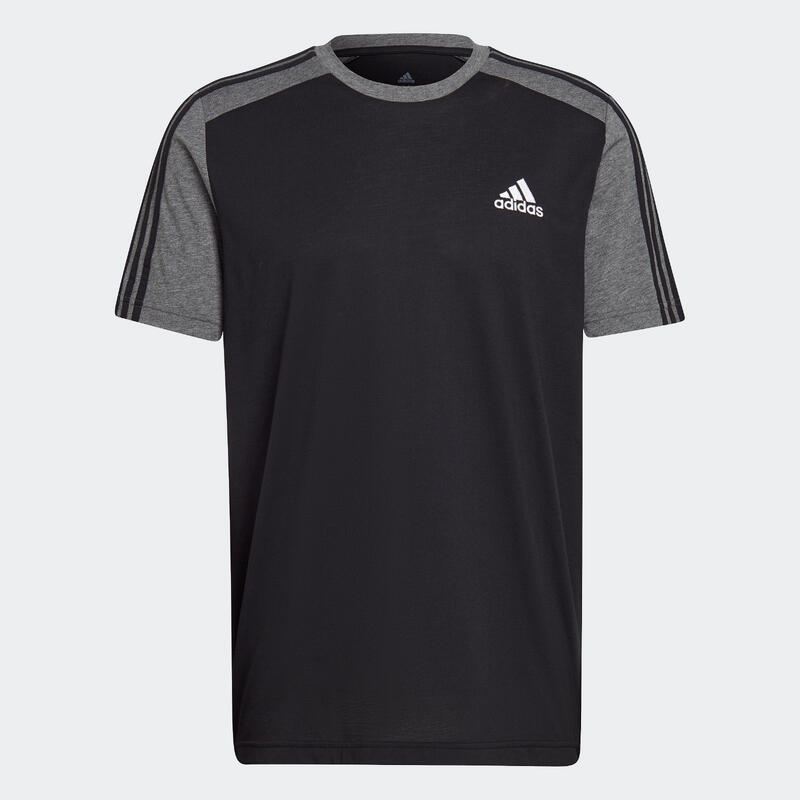 Pánské fitness tričko Adidas černo-šedé