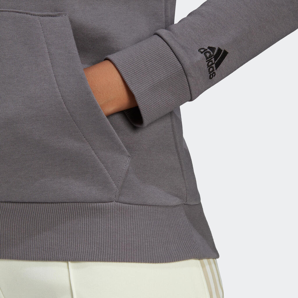 Women's Low-Impact Fitness Hoodie - Grey