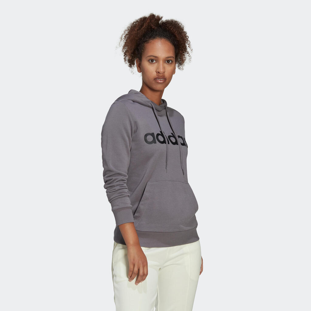 Women's Low-Impact Fitness Hoodie - Grey