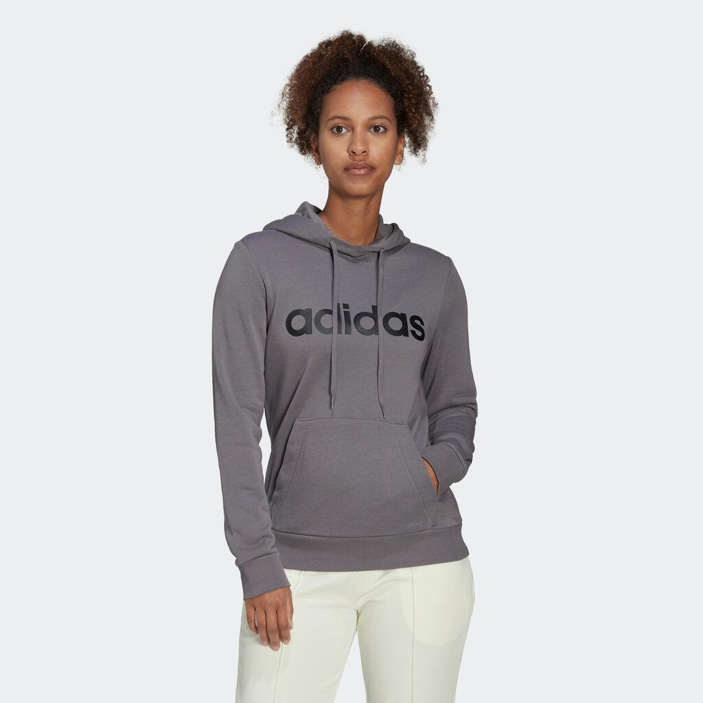 Women's Low-Impact Fitness Hoodie - Grey