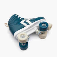 Kids' Roller Skates Quad 100 - Navy Blue