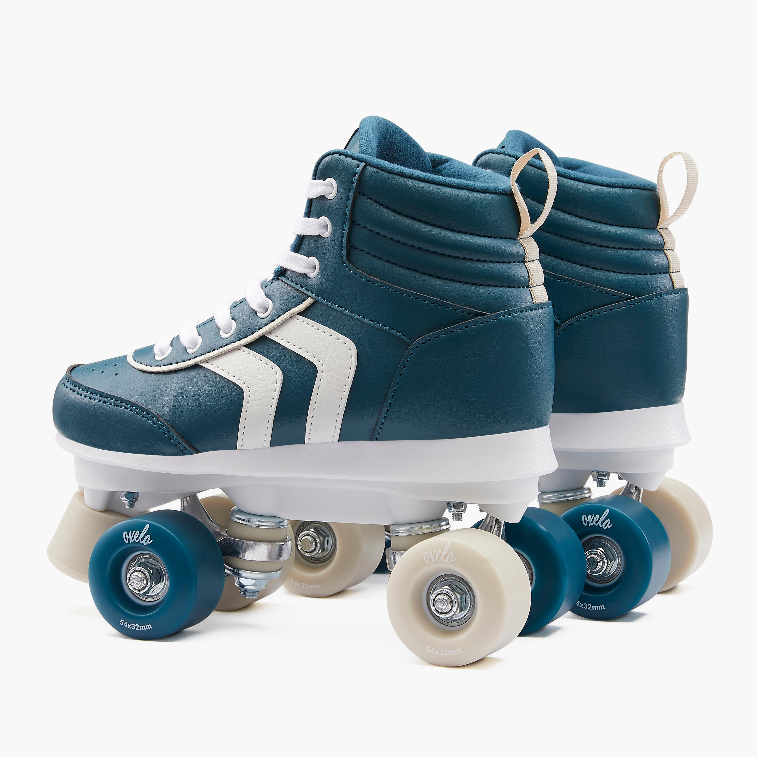 Kids' Roller Skates Quad 100 - Navy Blue 8/11