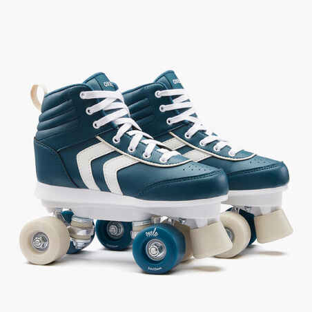 Kids' Roller Skates Quad 100 - Navy Blue