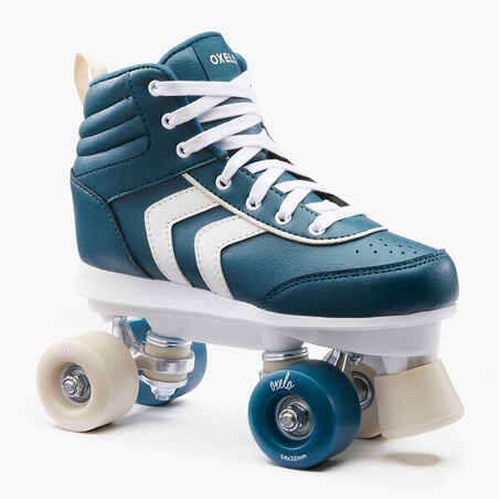 Kids' Roller Skates Quad 100 - Navy Blue