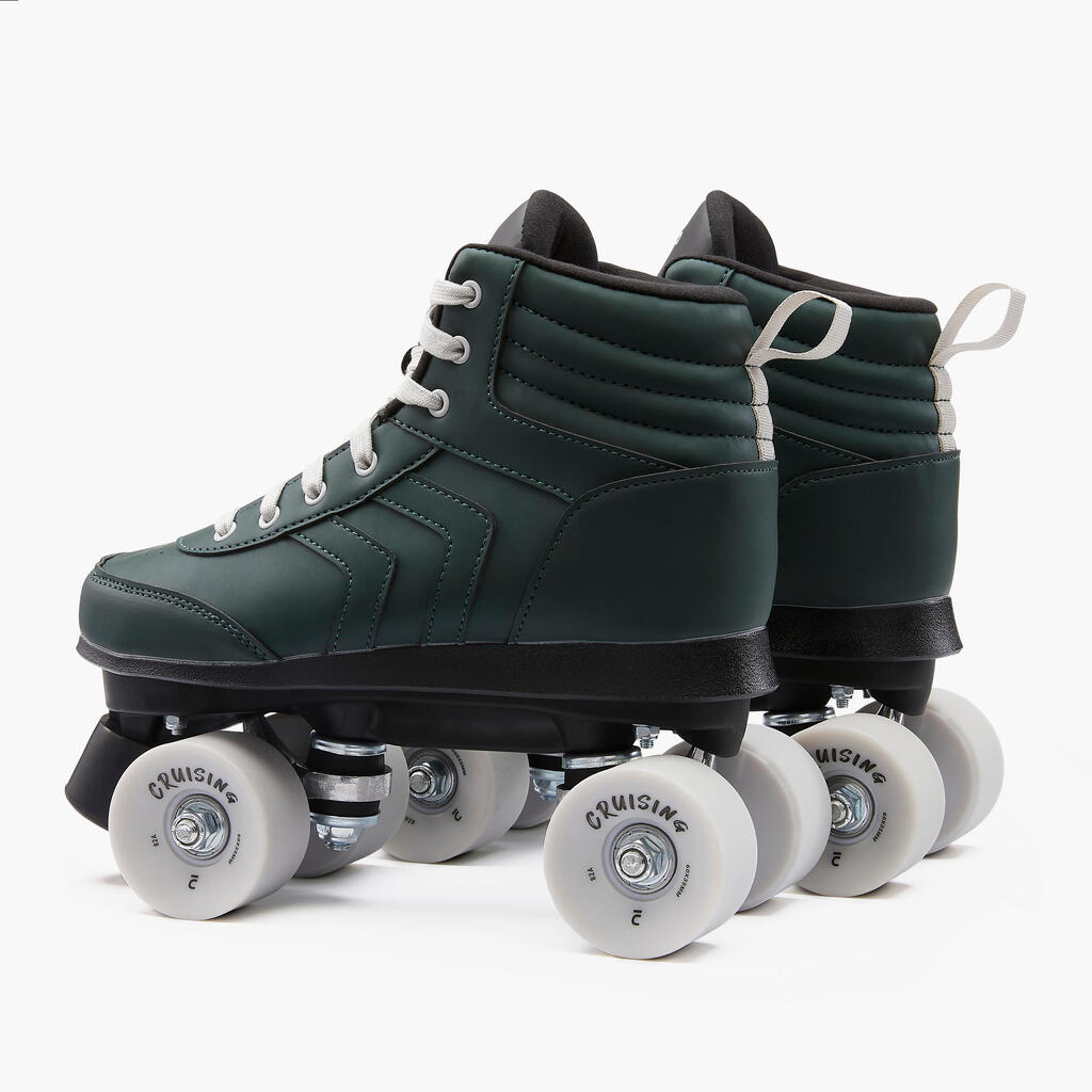 Pieaugušo rollerskrituļslidas “Quad 100”, zaļas