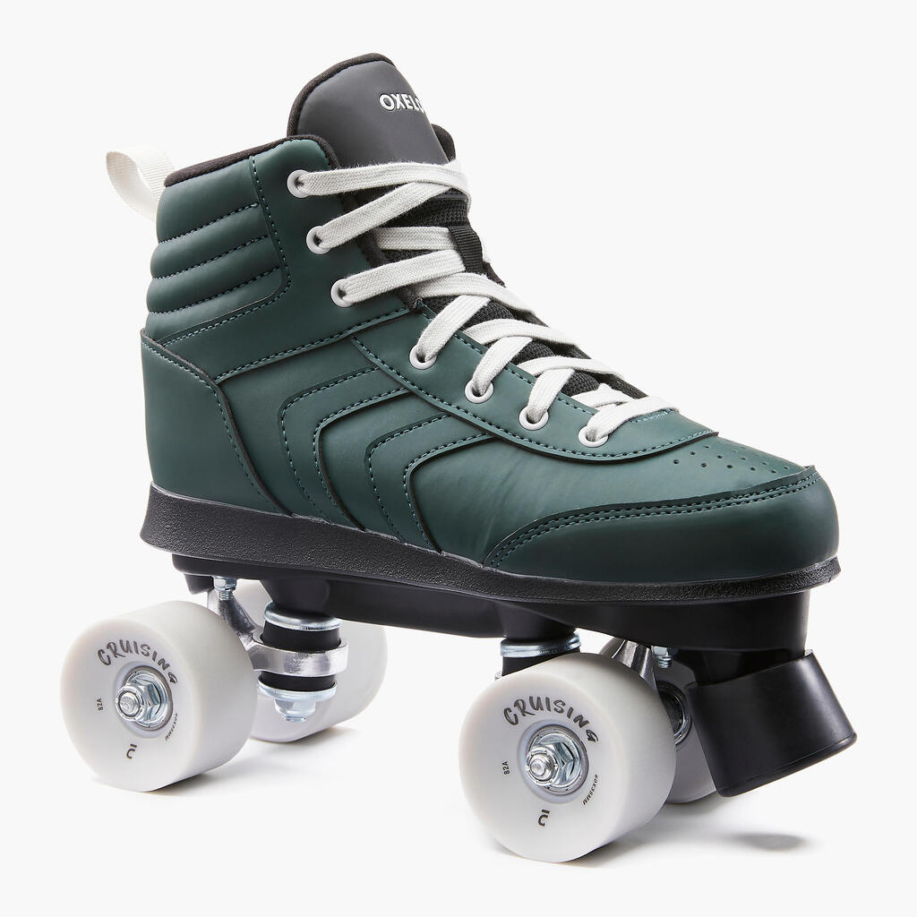 Adult Roller Skates Quad 100 - Green