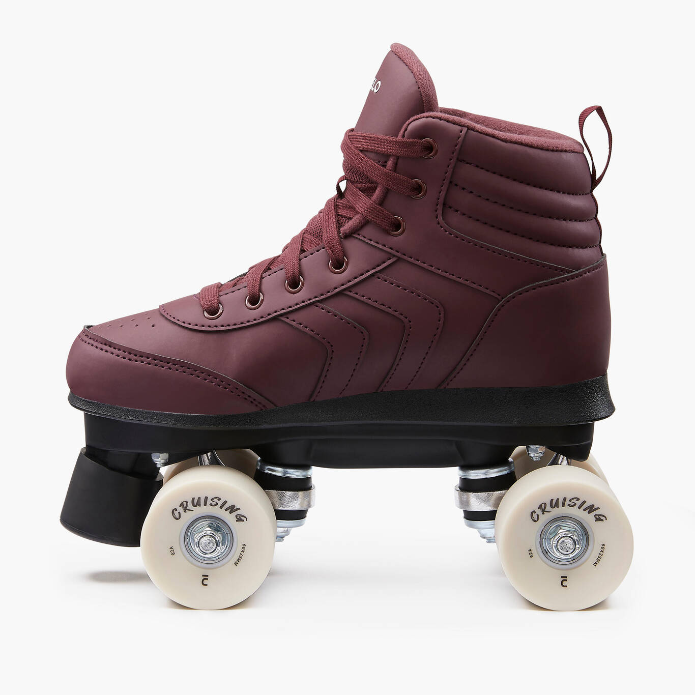 Adult Roller Skates Quad 100 Burgundy Decathlon