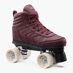 Adult Roller Skates Quad 100 - Burgundy