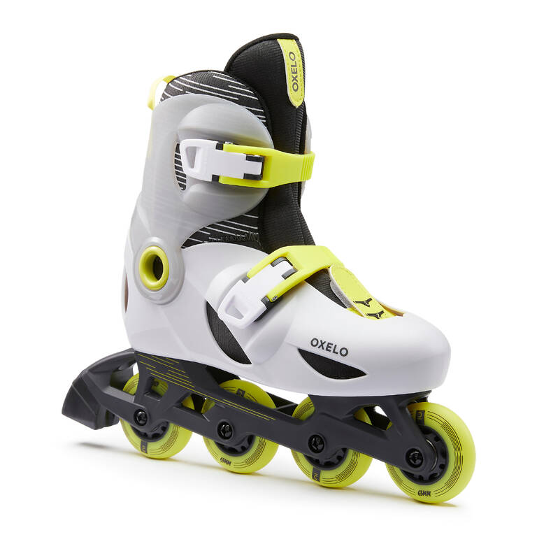 Kids Skating Shoes Inline Play 5 White