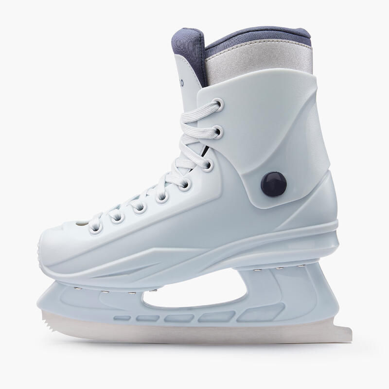 Patines sobre hielo Mujer Oxelo FIT50 Blancos