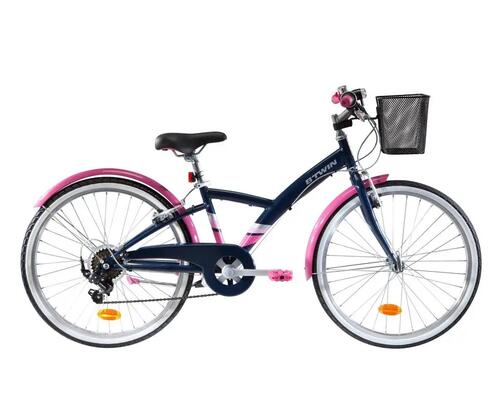 Trekkingrad_24_ pouces_decathlon_rose