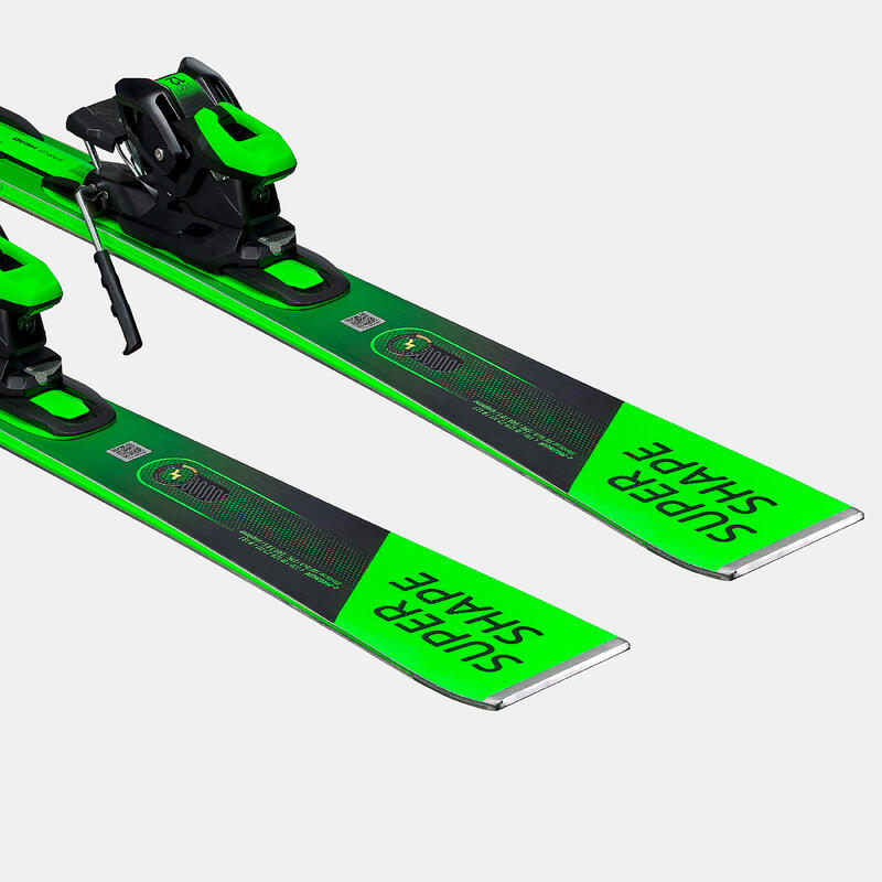 SKI ALPIN HOMME AVEC FIXATION / HEAD SUPERSHAPE E-MAGNUM NOIR VERT