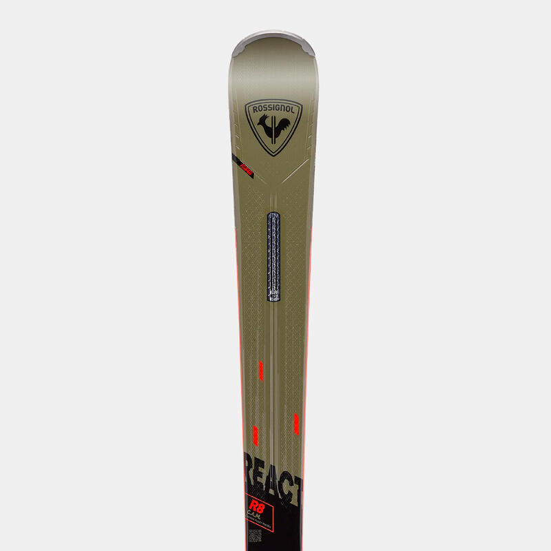 MEN’S ALPINE SKI WITH BINDING ROSSIGNOL REACT 8 CAM Decathlon