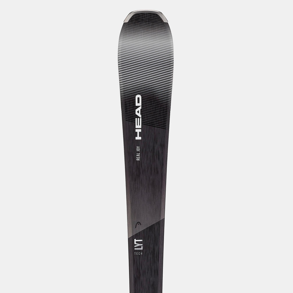 WOMEN’S ALPINE SKI WITH BINDING - HEAD REAL JOY - BLACK