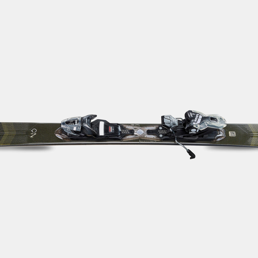 Dámske zjazdové lyže Nova 6 s viazaním čierne
