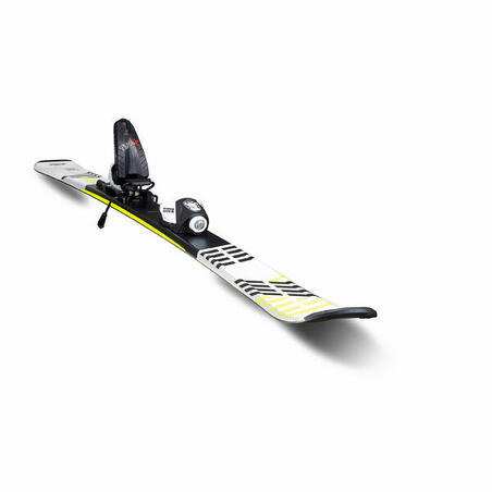 Belo-žute ženske skije s vezovima BOOST 500