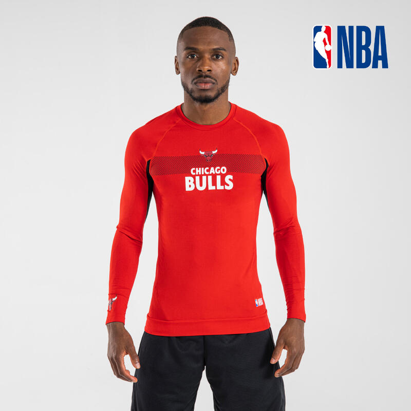 Ondershirt voor basketbal heren/dames NBA Chicago Bulls UT500 rood