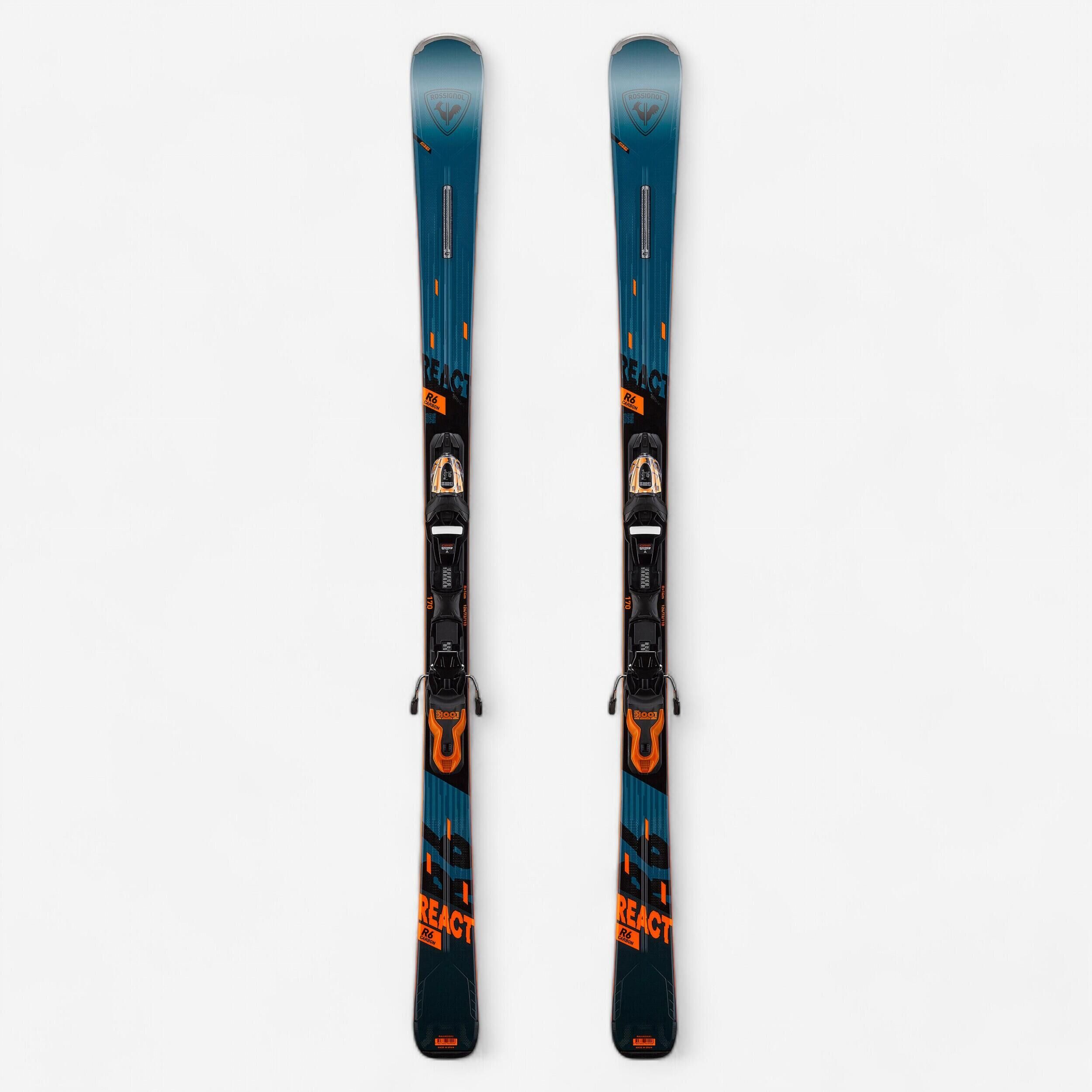 ROSSIGNOL MEN’S ALPINE SKI WITH BINDING - ROSSIGNOL REACT 6