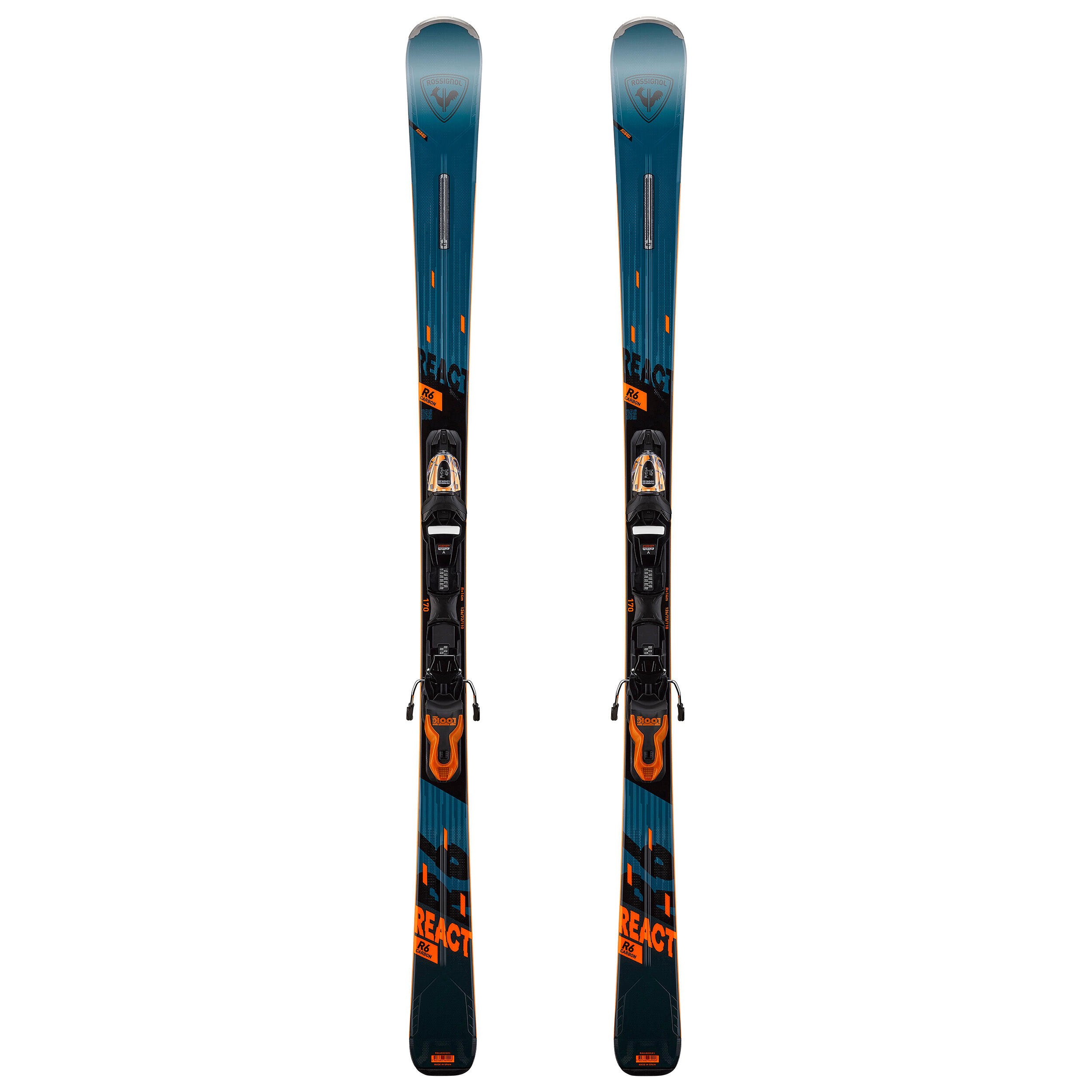 Schiuri cu legături schi pe pârtie React 6 Galben Bărbați Bărbaţi imagine 2022