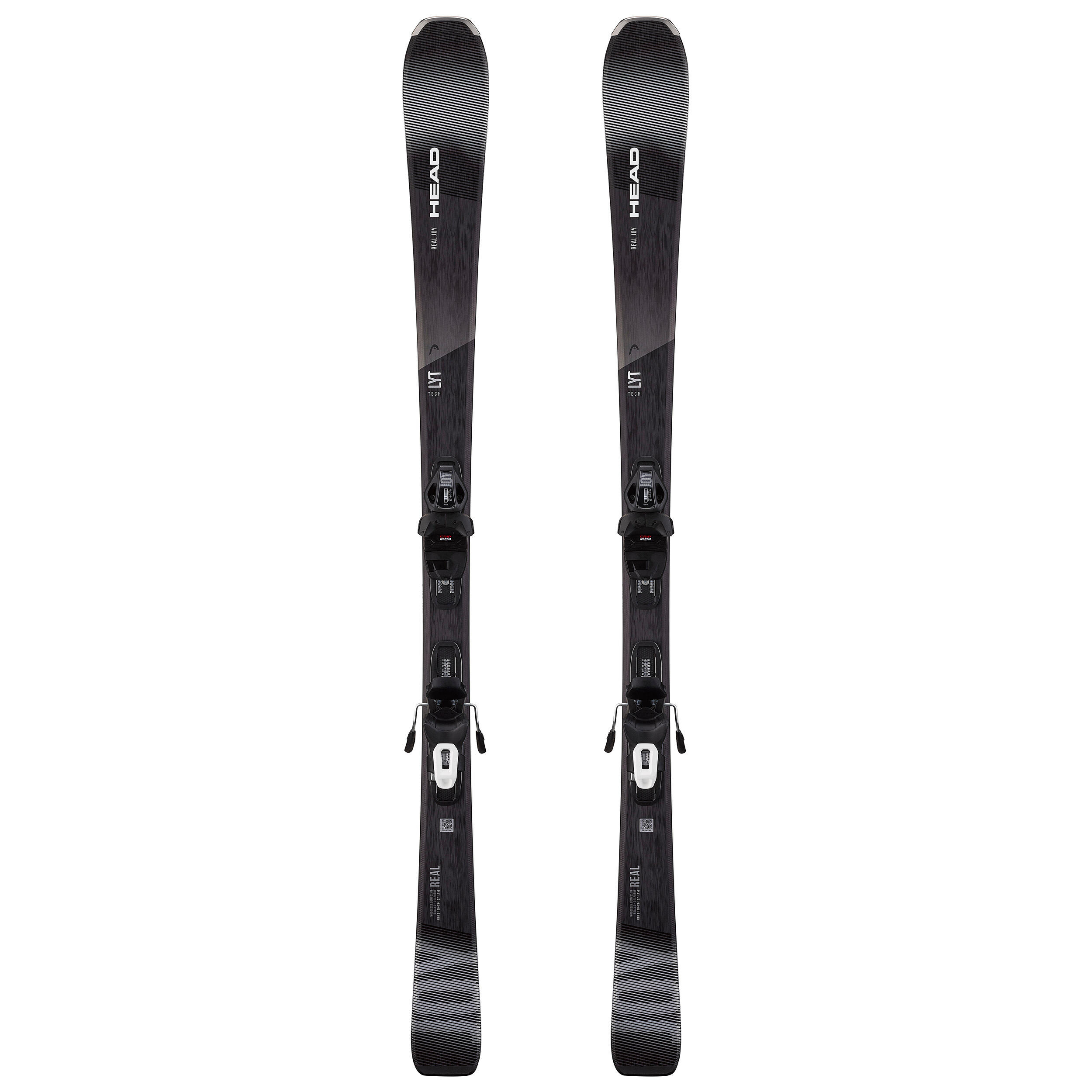 WOMEN’S ALPINE SKI WITH BINDING - HEAD REAL JOY - BLACK 1/10