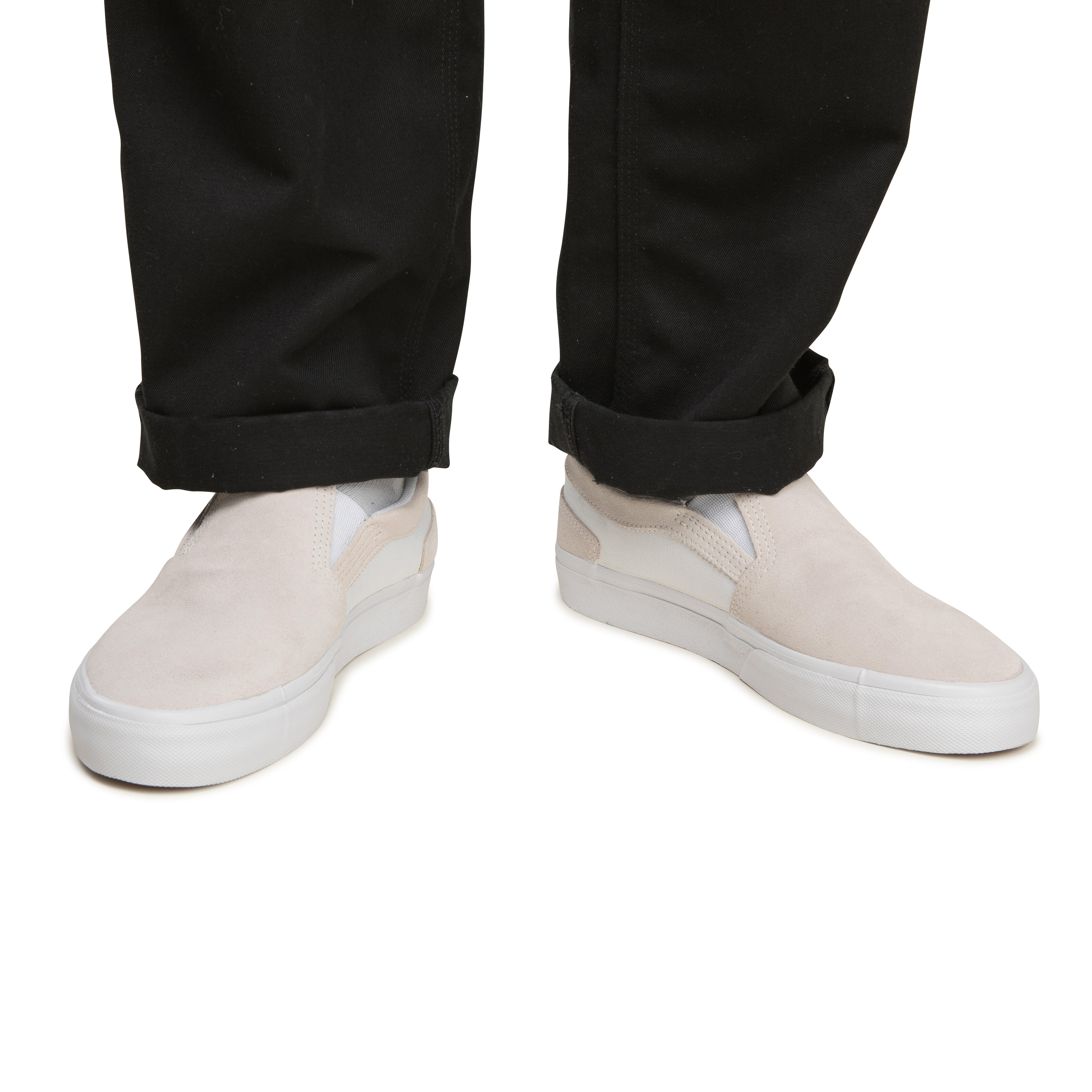 Lage slip on skateschoenen voor volwassenen Vulca 500 wit