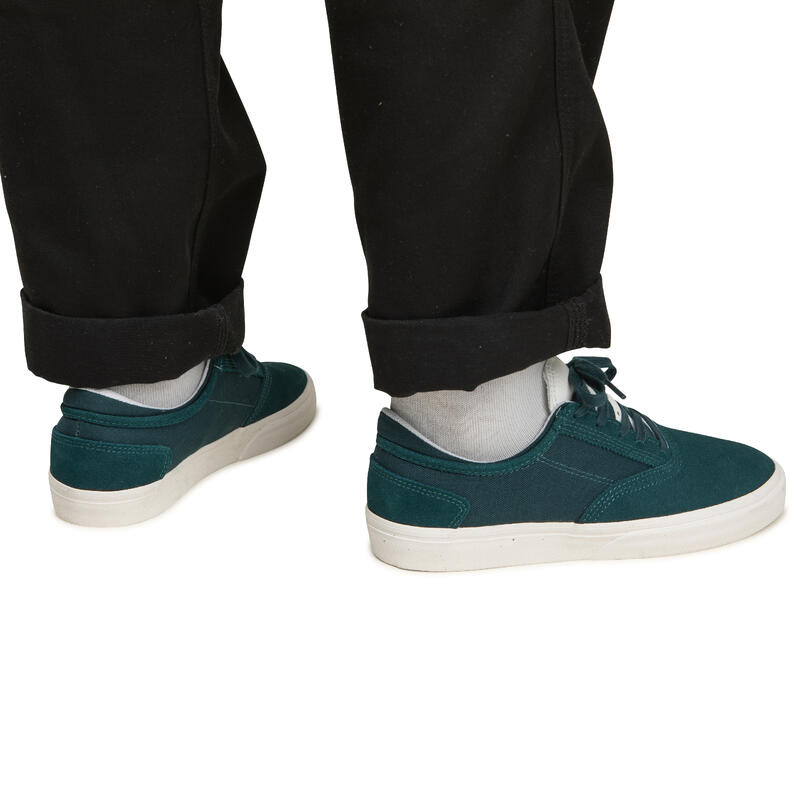 Calçado Vulcanizado de Skate Adulto VULCA 500 II Verde/Branco
