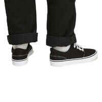 Zapatillas de caña baja skateboard-longboard adulto VULCA 100 negro blanco 