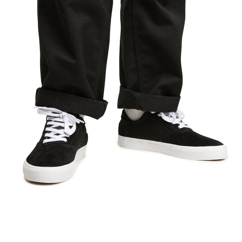 Gevulkaniseerde skateschoenen volwassenen Vulca 500 II zwart wit