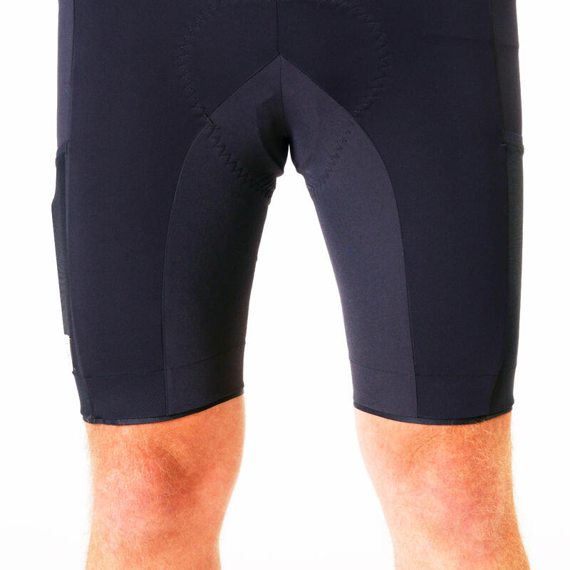 Kurz mit Trägern Radhose - Gravel 500 Cargo schwarz 