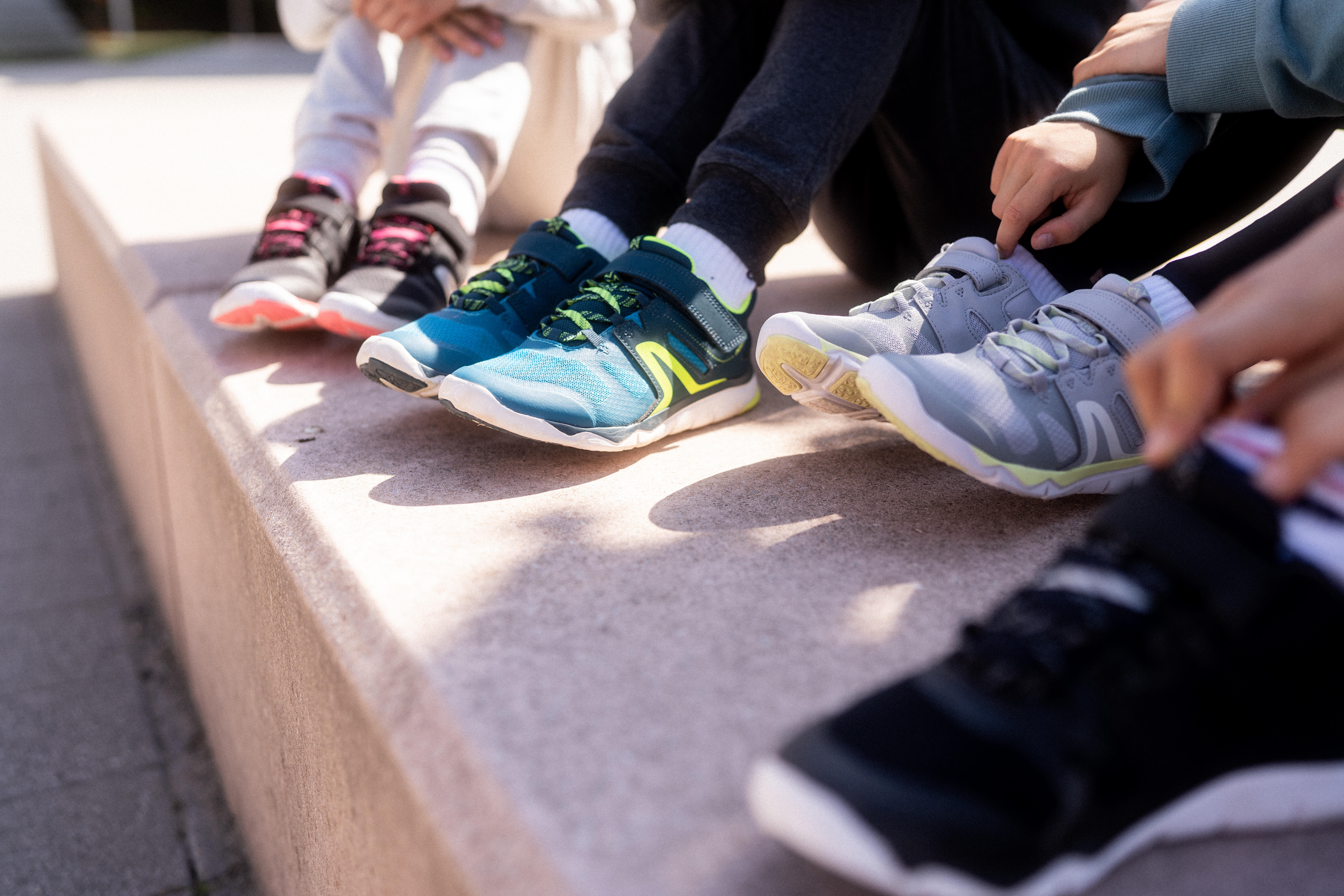 Chaussures de course enfant - PW 540 bleu - DECATHLON