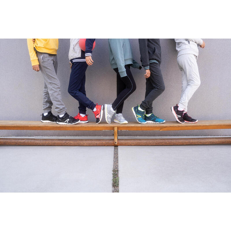 Kinder Sportschuhe Klettverschluss atmungsaktiv ‒ PW540 schwarz/rosa 