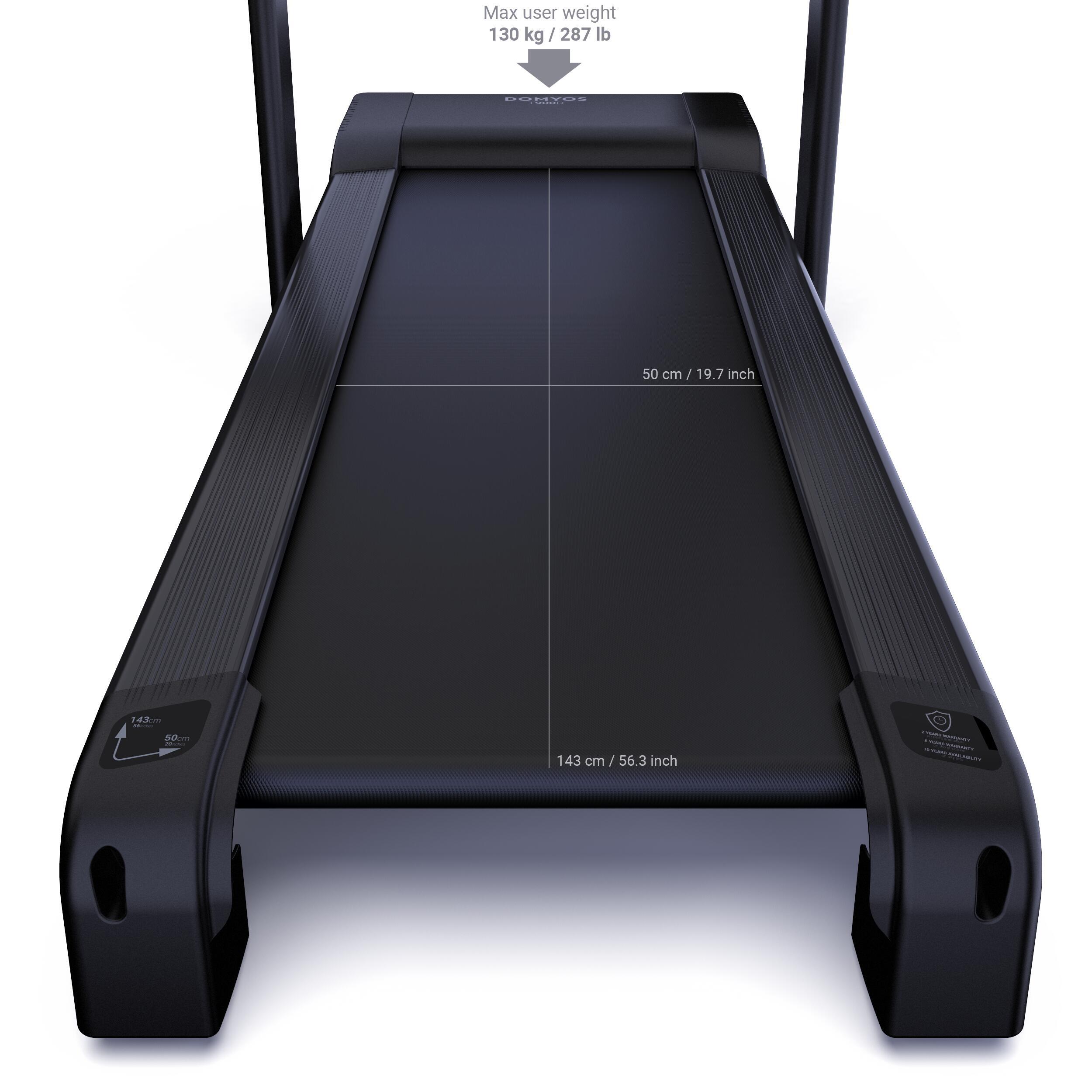 High-Performance Connected Treadmill T900D - 18 km/h, 50x143cm 5/7