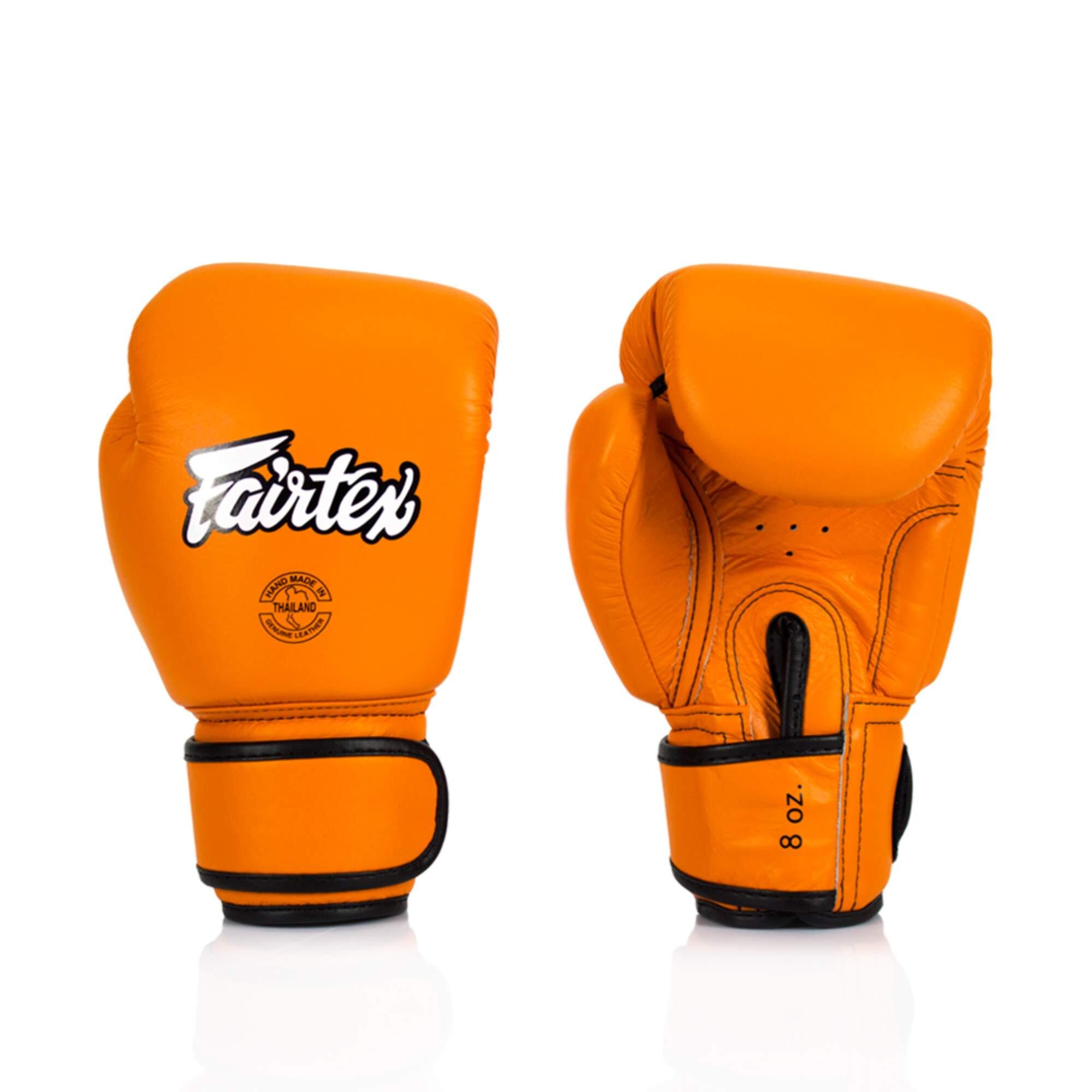 Buffalo Plaid Orange Print Boxing Gloves