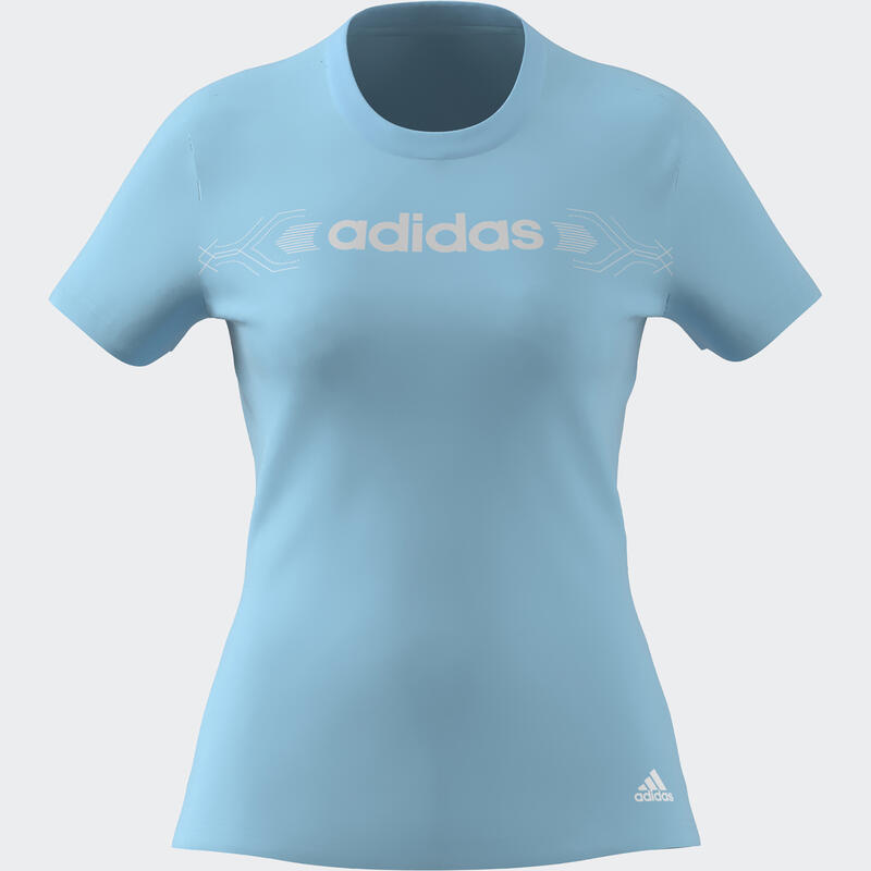Entrada Virgen Indefinido Camiseta Fitness Soft Training Adidas Mujer Azul | Decathlon