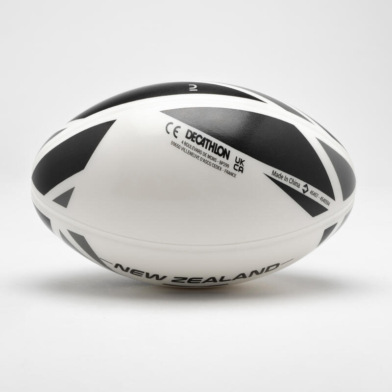 Rugbybal in schuim maat 0 MINI FOAM BALL WRC2023 Nieuw-Zeeland