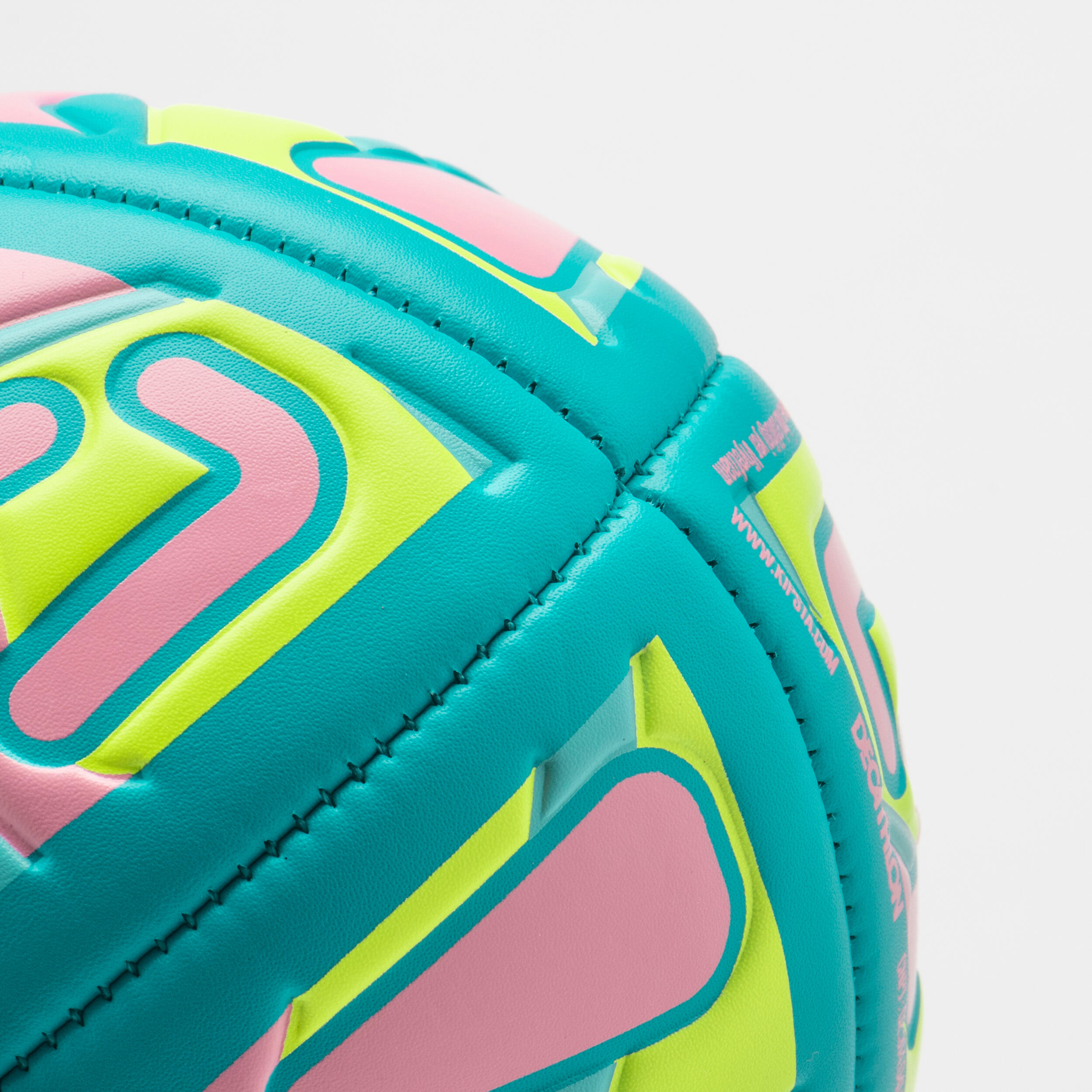 Beach Rugby Ball R100 City Size 4 - Blue/Yellow/Fuchsia 4/5