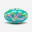 Ballon de beach rugby taille 4 - R100 City bleu jaune fuchsia