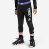 Legging basketball 3/4 NBA Los Angeles Lakers Enfant - 500 Noir