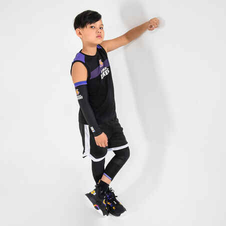 שרוול לכדורסל לילדים דגם E500 - שחור:NBA Los Angeles Lakers