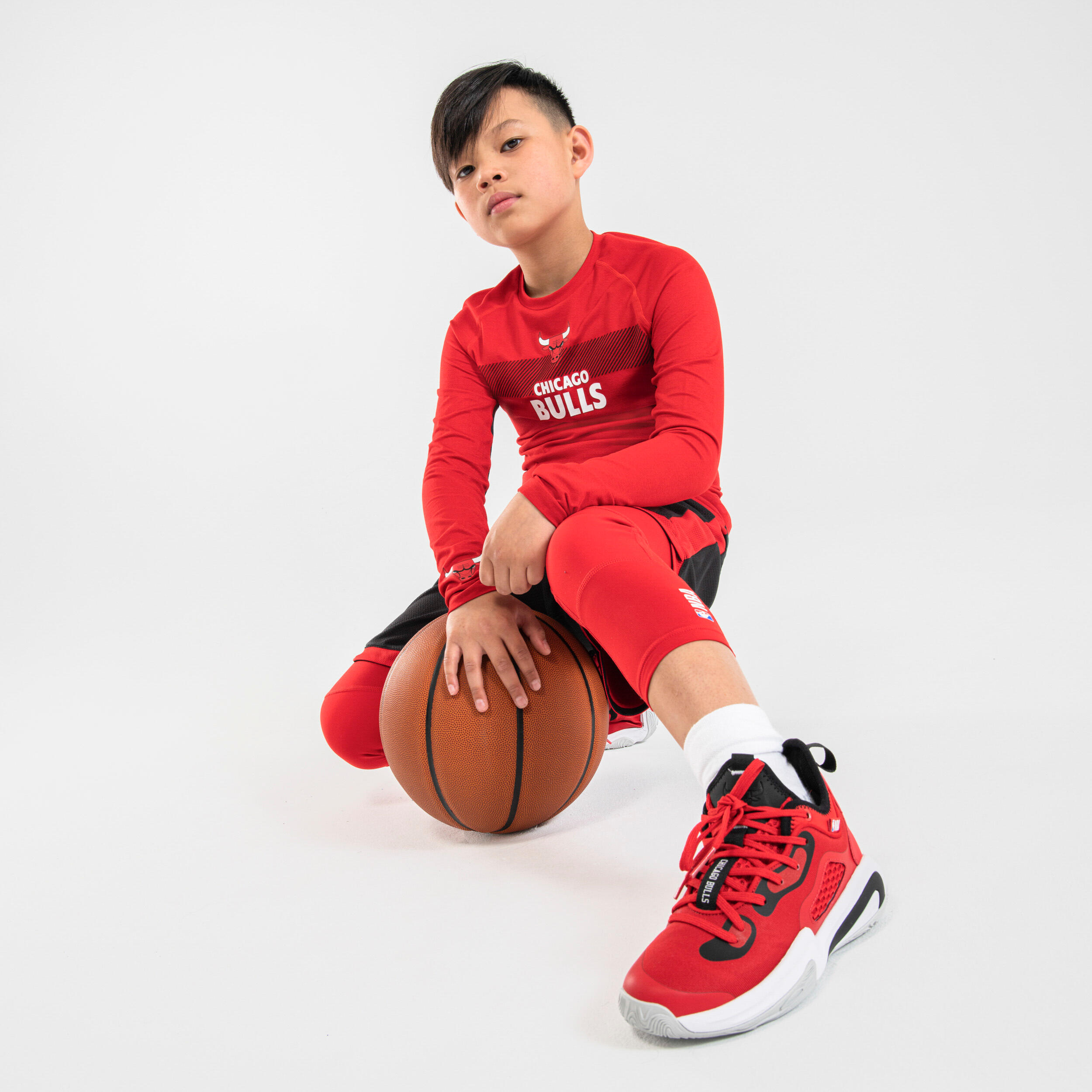 Kids' Basketball Shoes SE900 Mini Me - Red/NBA Chicago Bulls 8/15