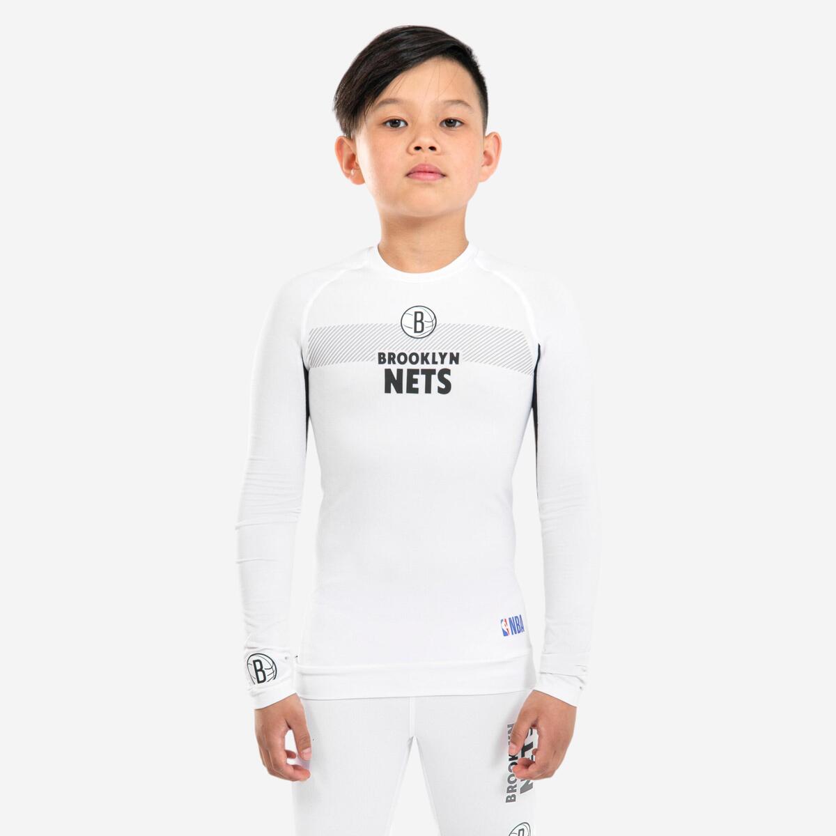 Sous-maillot basketball NBA Brooklyn Nets Enfant - UT500 Blanc