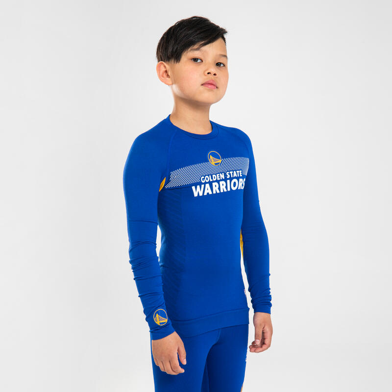 Kids' Basketball Base Layer Jersey UT500 - NBA Golden State Warriors/Blue