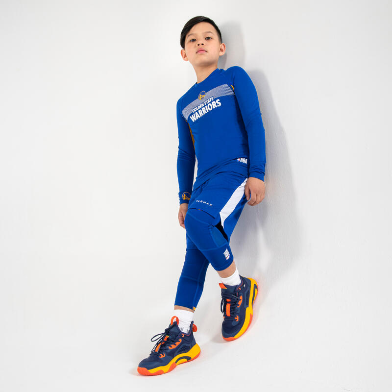 Chaussures de basketball NBA Golden State Warriors enfant - SE900 MINI ME bleu